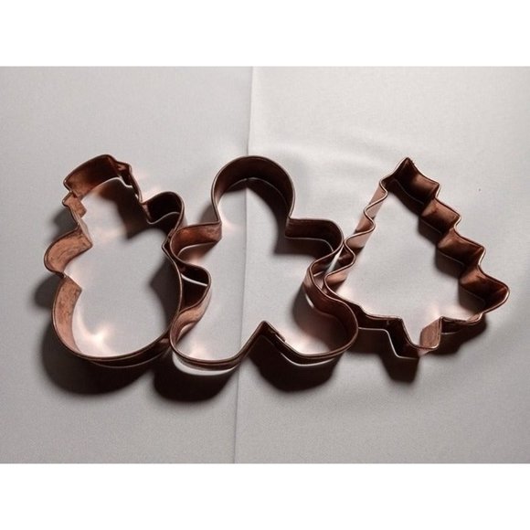 Jumbo Brass Christmas Cookie Cutters Bundle of 3 (1c3) - Picture 2 of 6